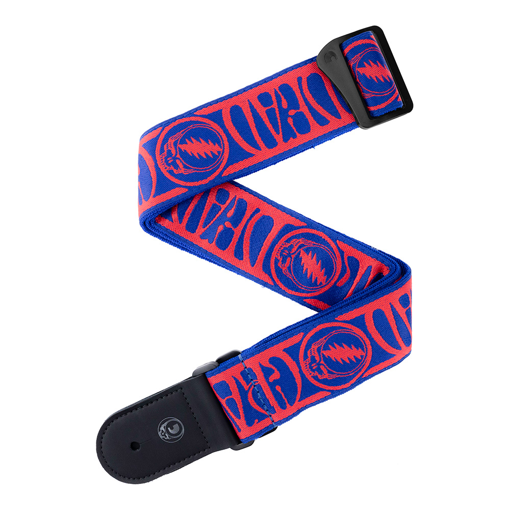 D'Addario <br>Grateful Dead Woven Strap Steal Your Face, Red/Blue [50GD00]