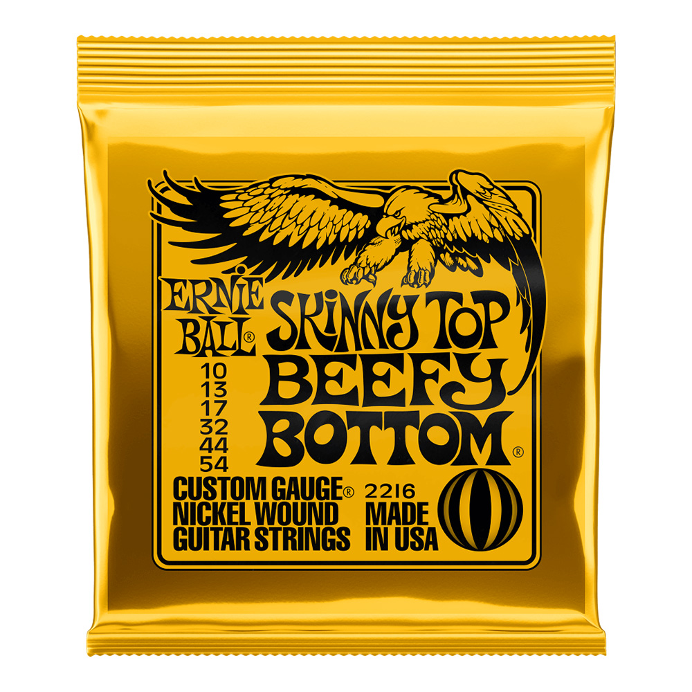 ERNIE BALL <br>#2216 Skinny Top Beefy Bottom Slinky Nickel Wound 10-54