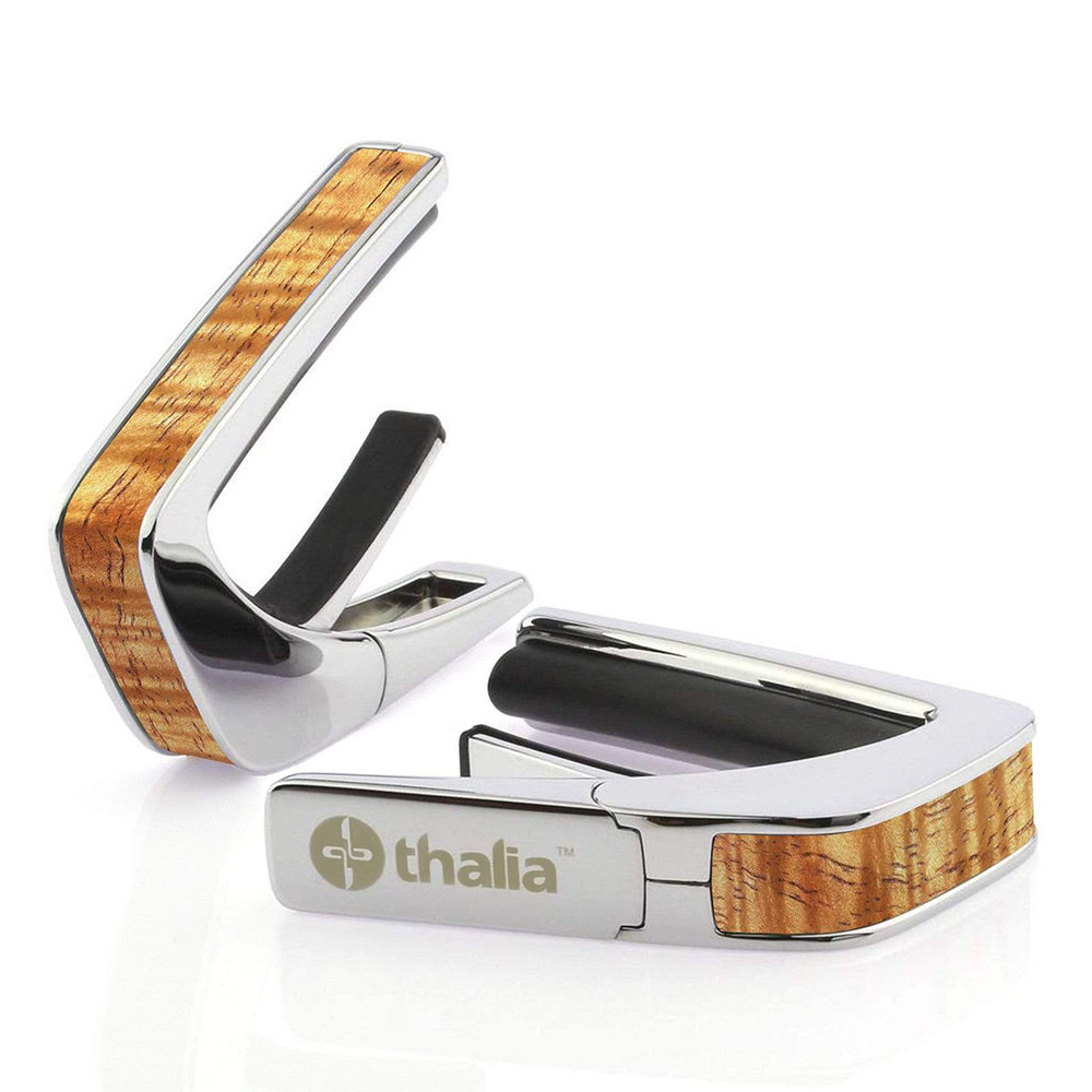 Thalia Capo <br>Exotic Wood / AAA Curly Hawaiian Koa / Chrome