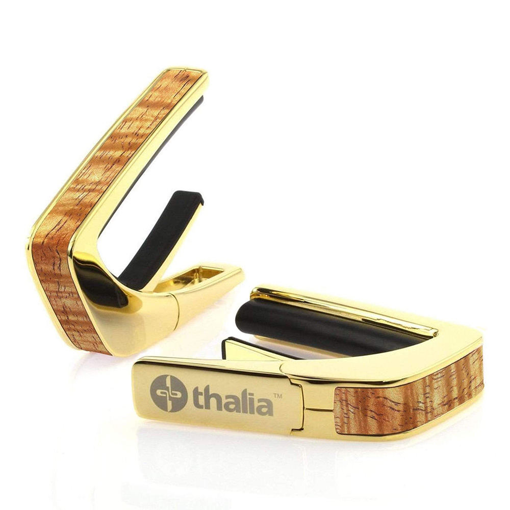 Thalia Capo <br>Exotic Wood / AAA Curly Hawaiian Koa / 24K Gold