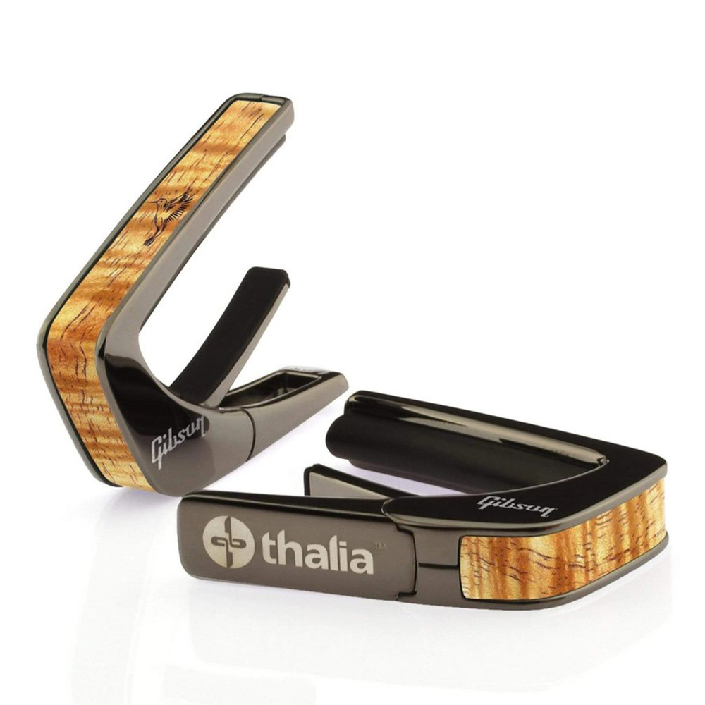 Thalia Capo <br>Gibson License Model / Hummingbird Centered Hawaiian Koa / Black Chrome