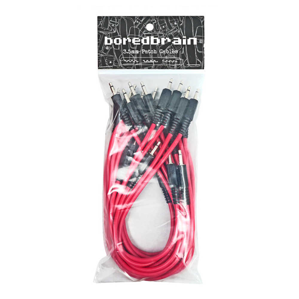 Boredbrain Music <br>Eurorack Patch Cables Essential 12-Pack Plasmic Pink