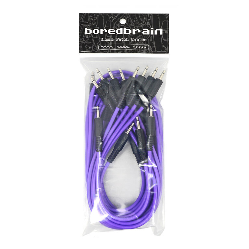 Boredbrain Music <br>Eurorack Patch Cables Essential 12-Pack Amethyst Purple