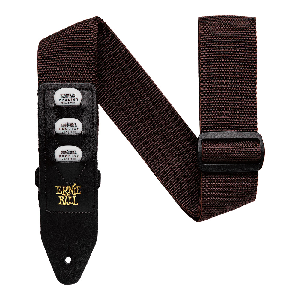 ERNIE BALL <br>#4250 Brown Pickholder Strap