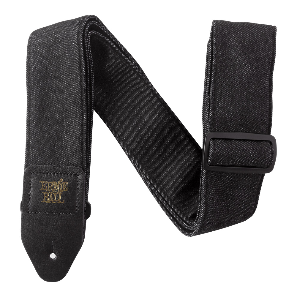 ERNIE BALL <br>#4058 Black Fade Denim Strap