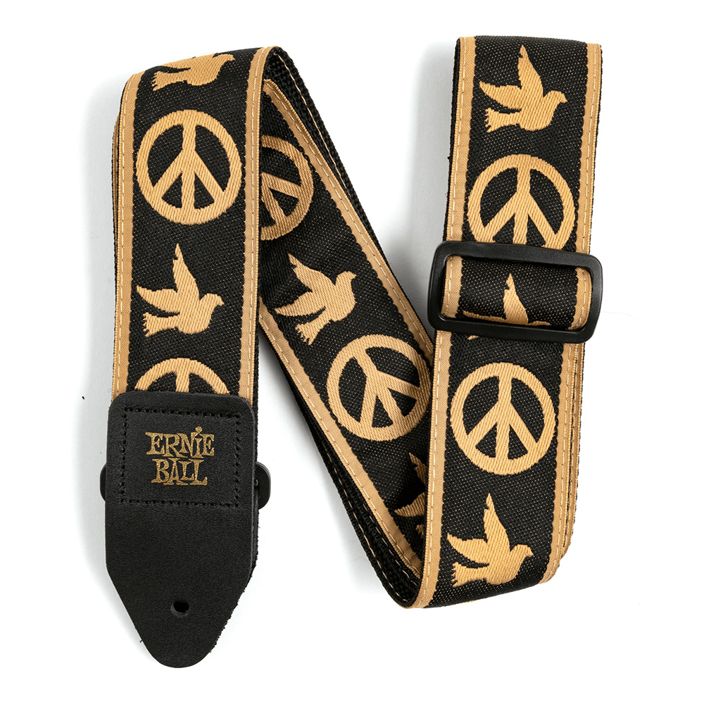 ERNIE BALL <br>#4613 Peace Love Dove Jacquard Strap