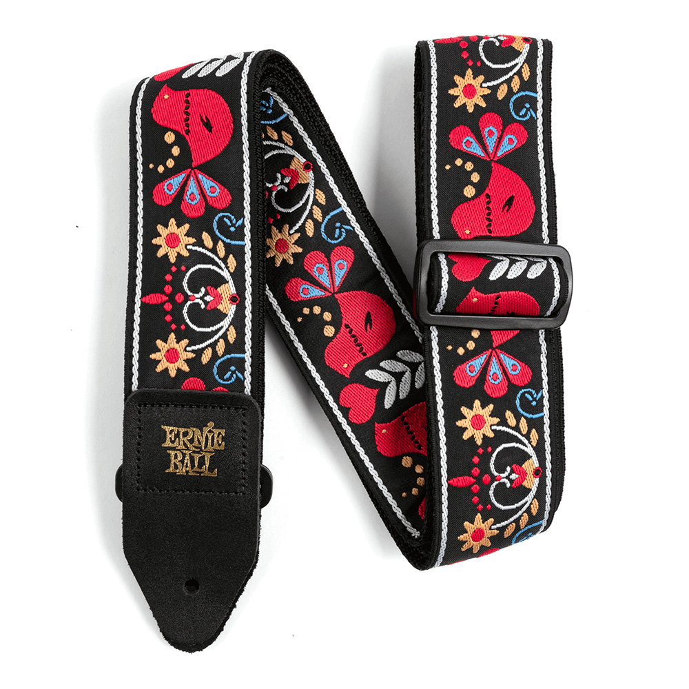 ERNIE BALL <br>#4667 Redbird Rising Jacquard Strap