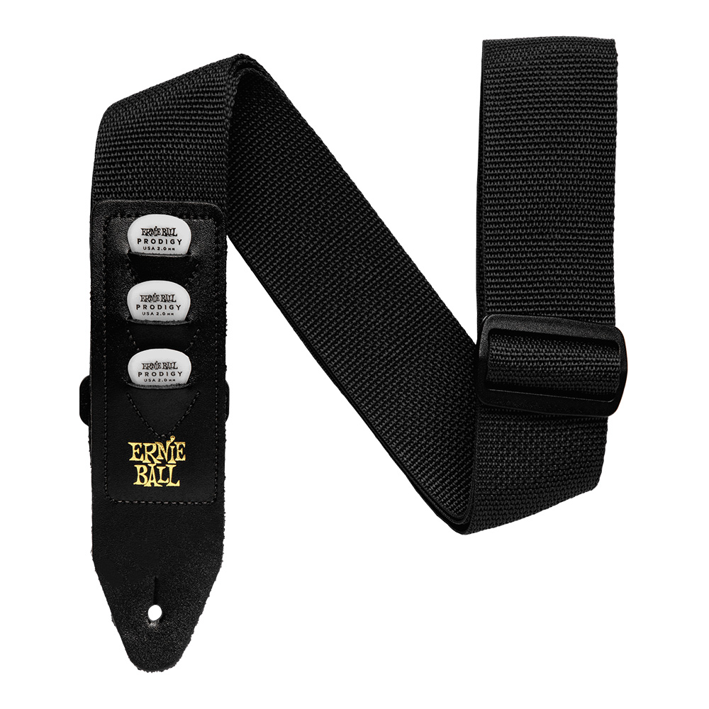 ERNIE BALL <br>#4039 Black Pickholder Strap