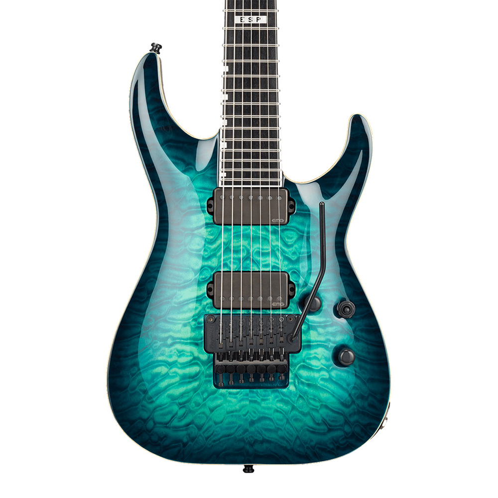 E-II <br>HORIZON FR-7 QM BTB (Black Turquoise Burst)