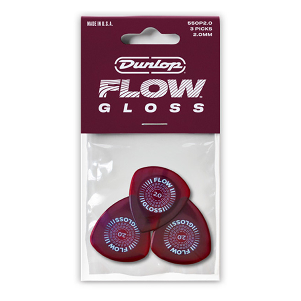 Jim Dunlop <br>550 Flow Gloss 2.0mm Players Pack