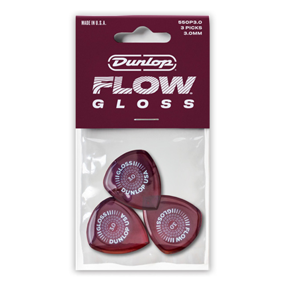 Jim Dunlop <br>550 Flow Gloss 3.0mm Players Pack