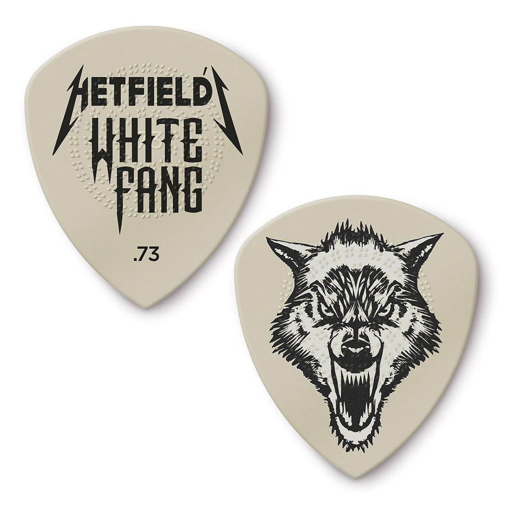 Jim Dunlop <br>PH122 Hetfield's White Fang Custom Flow Pick 0.73mm 24Zbg