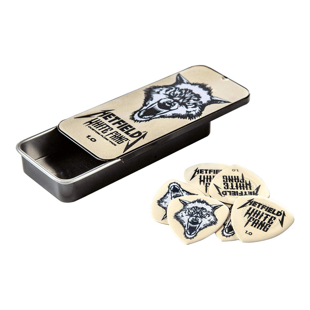 Jim Dunlop <br>PH122 Hetfield's White Fang Custom Flow Pick 1.0mm Pick Tin