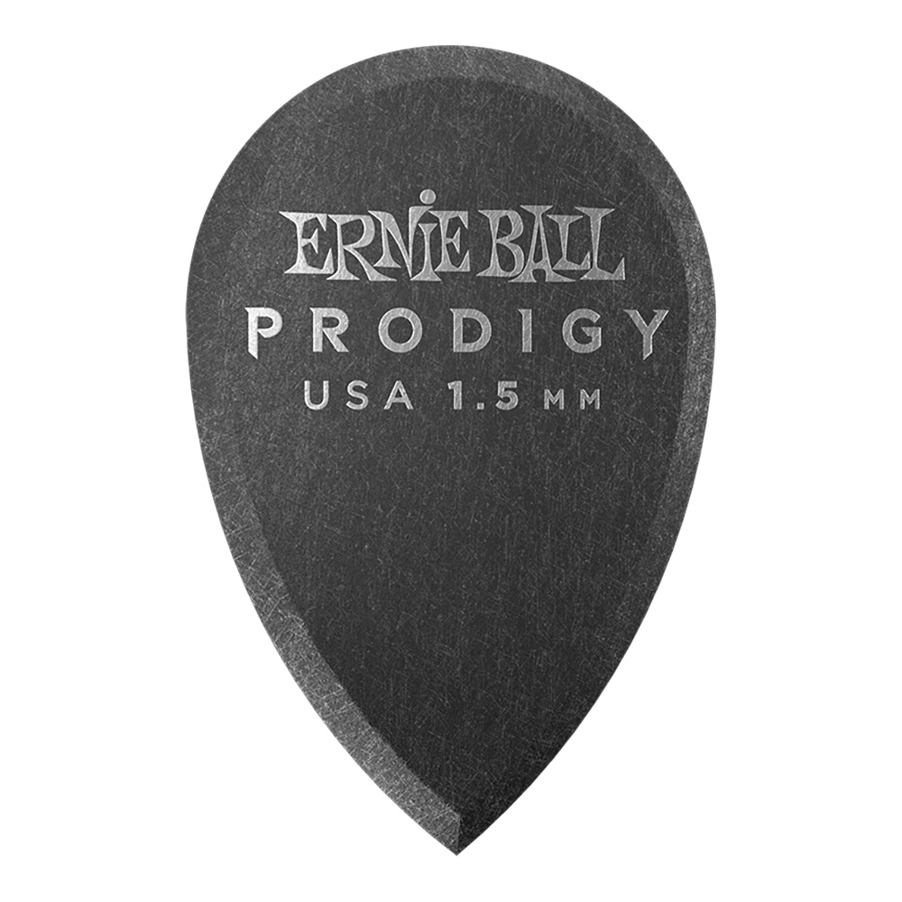 ERNIE BALL <br>#9330 1.5mm Black Teardrop Prodigy Picks 6-Pack
