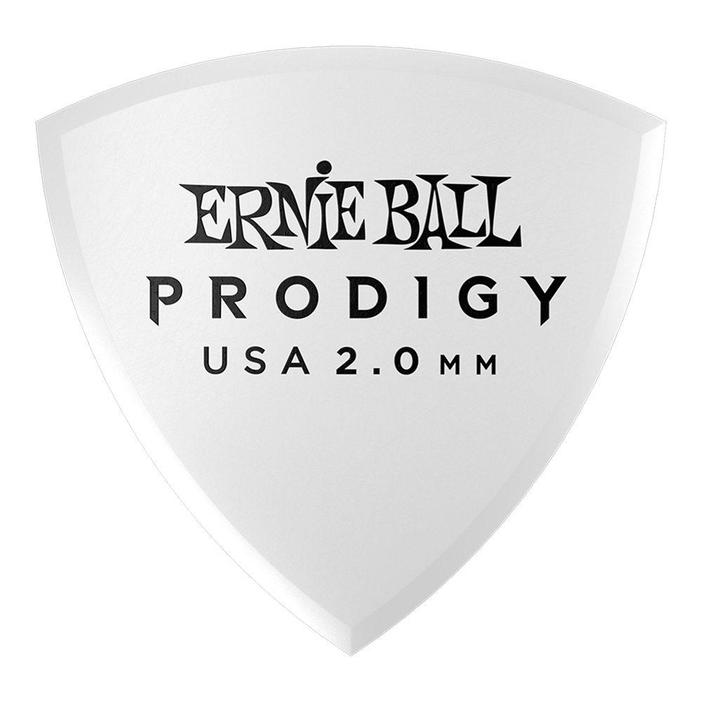 ERNIE BALL <br>#9337 2.0mm White Shield Prodigy Picks 6-Pack