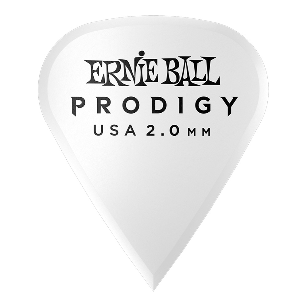 ERNIE BALL <br>#9341 2.0mm White Sharp Prodigy Picks 6-Pack