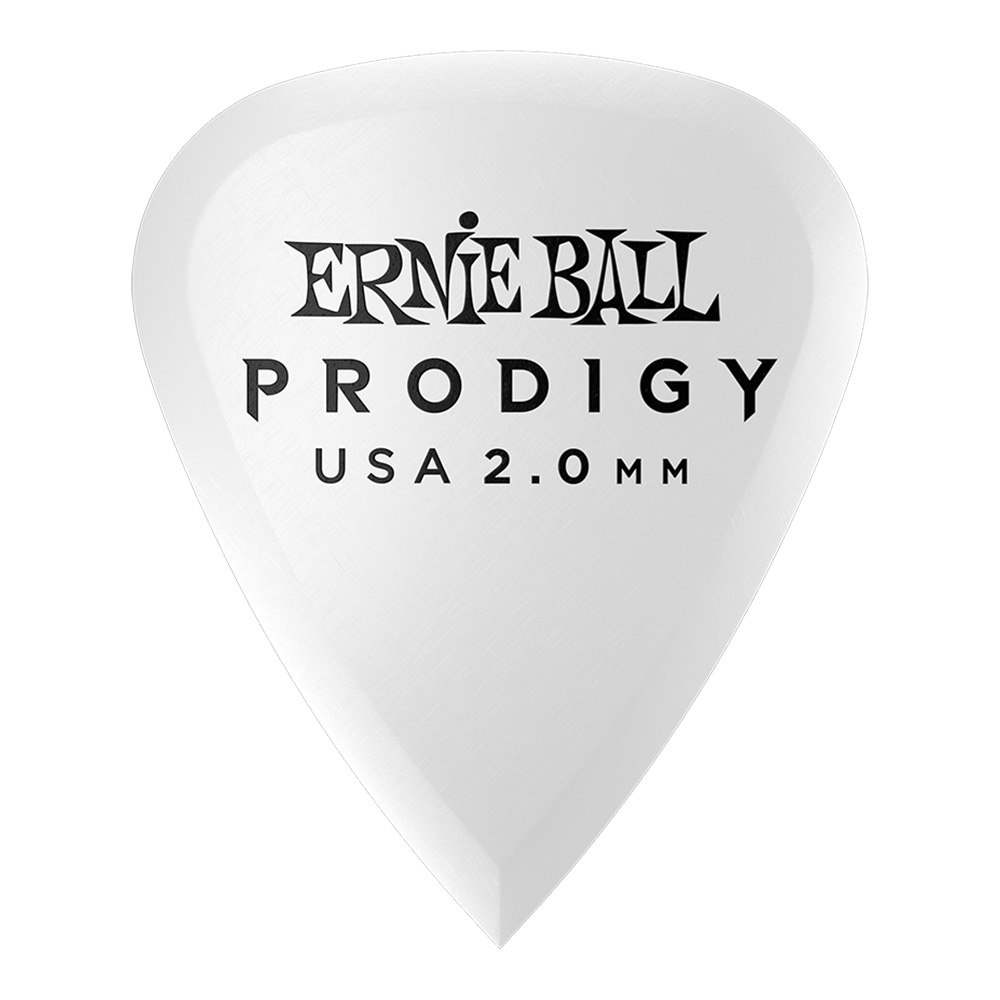 ERNIE BALL <br>#9202 2.0mm White Standard Prodigy Picks 6-Pack
