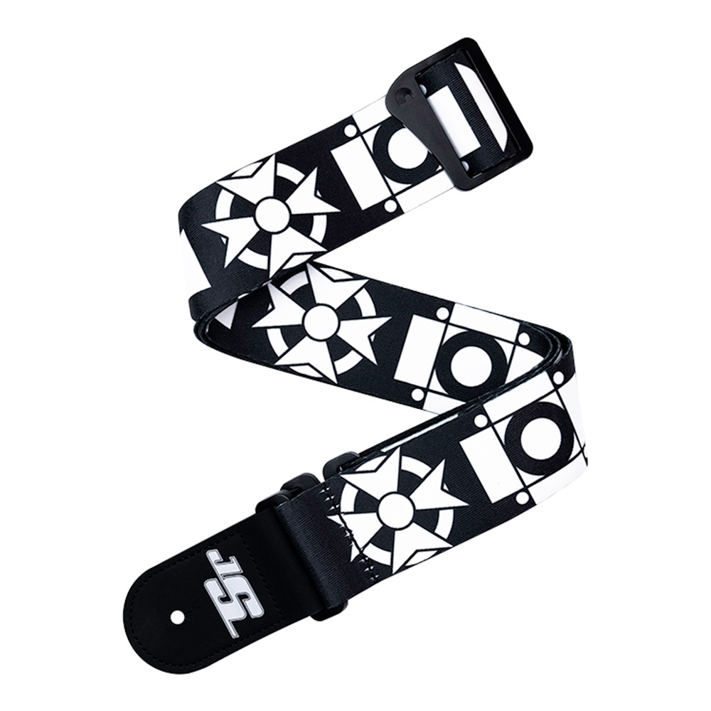 D'Addario <br>Joe Satriani Polyester Swivel Guitar Strap, Crosses [50JSSV16]