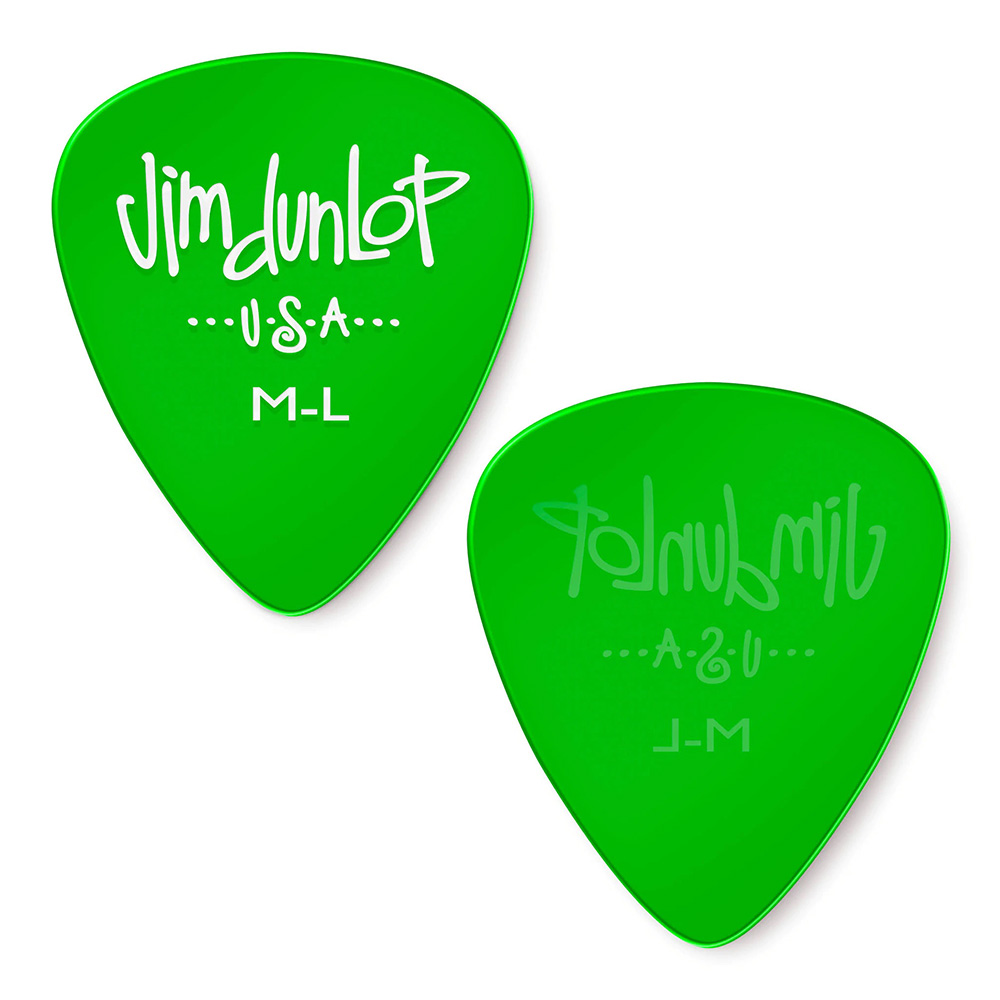 Jim Dunlop <br>486 Gels Green Medium Light 12Zbg