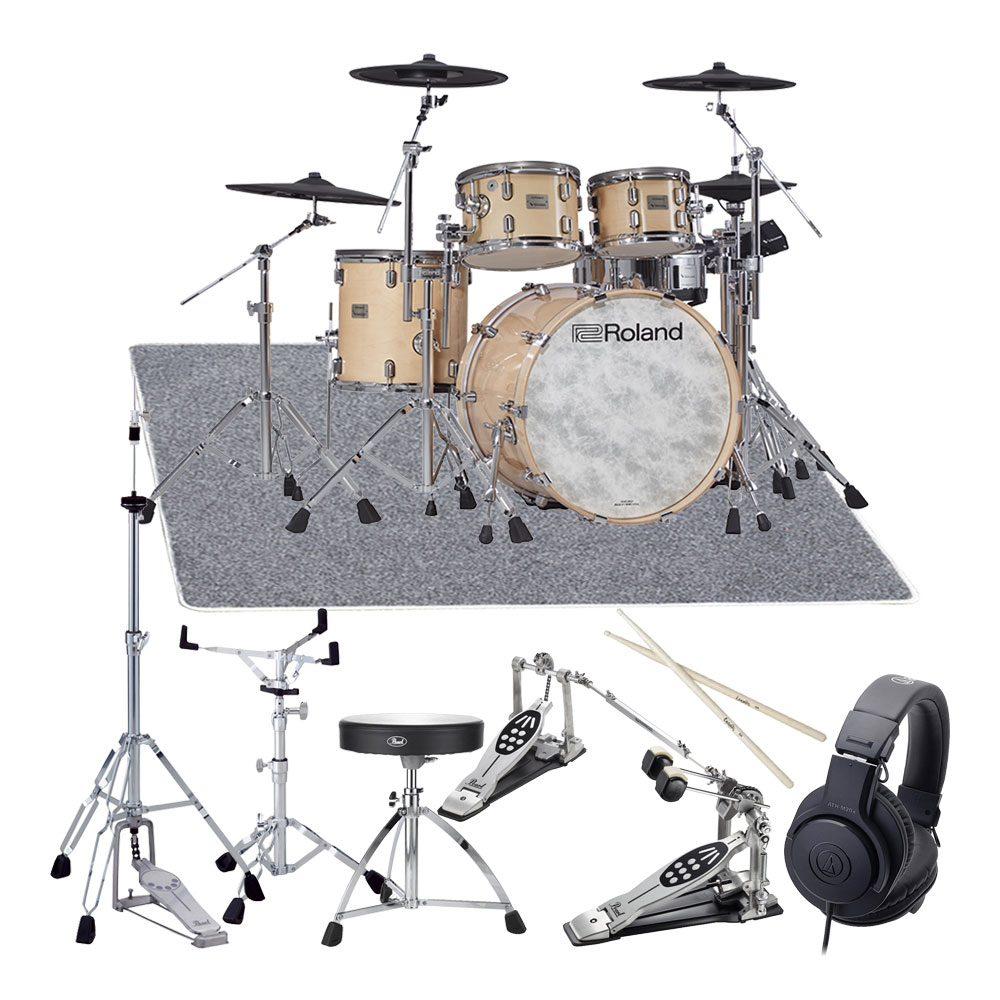 Roland <br>V-Drums Acoustic Design Series VAD706-GN ツインフルオプションセット
