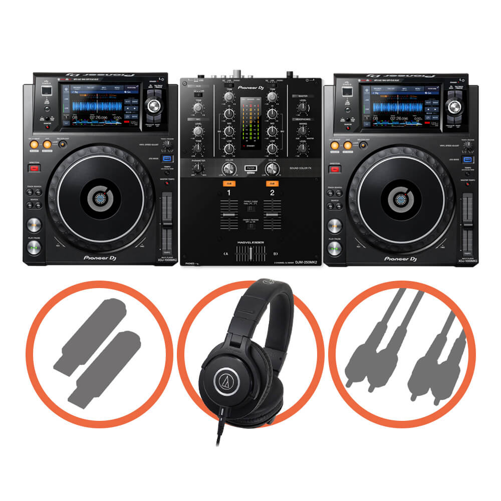 Pioneer DJ <br>XDJ-1000MK2 Scratch set