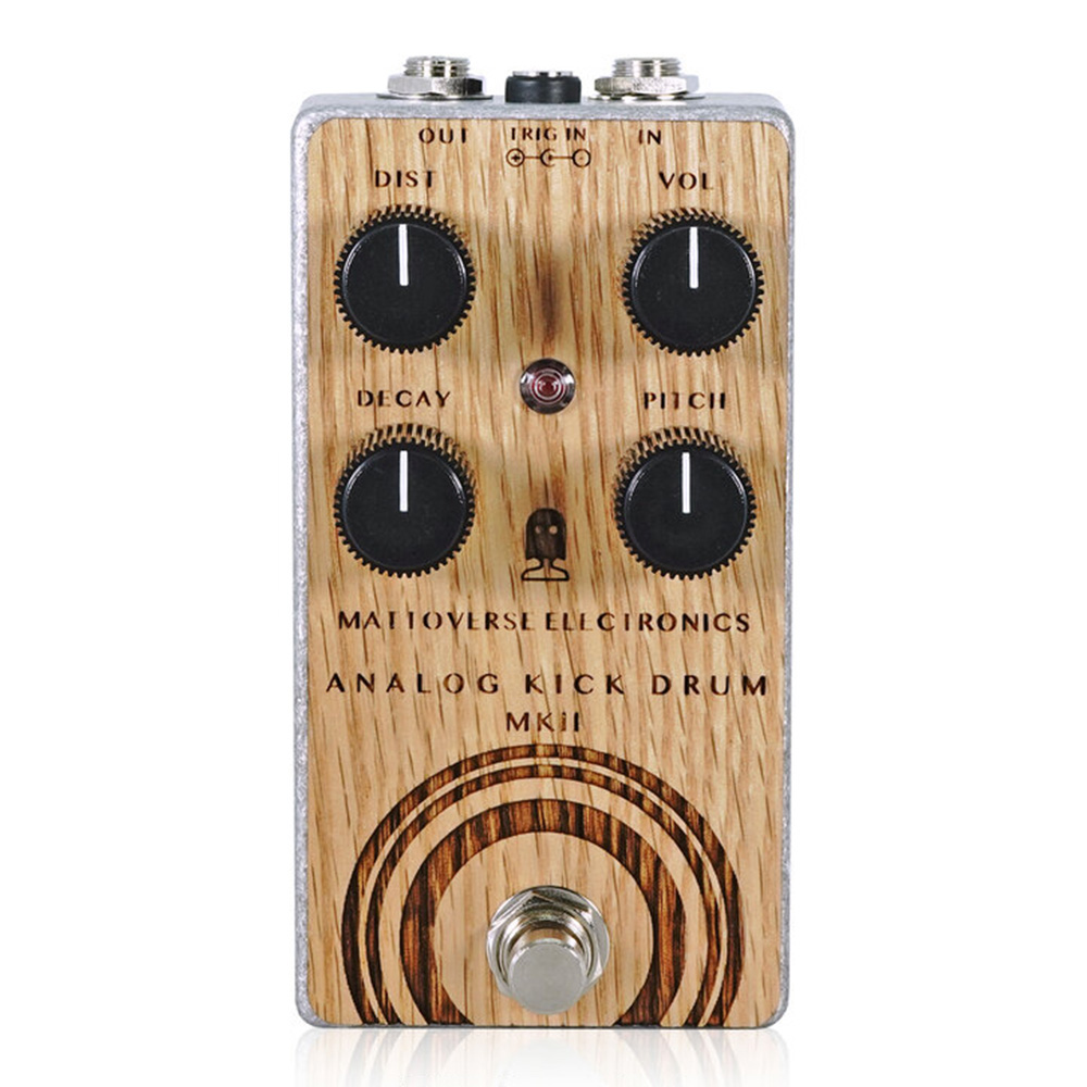 Mattoverse Electronics <br>Analog Kick Drum MKII Custom Red Oak Faceplate