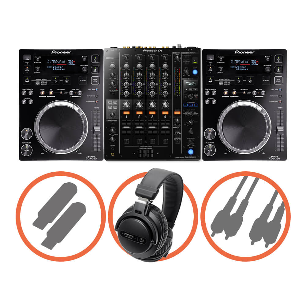 Pioneer DJ <br>CDJ-350 Club House set