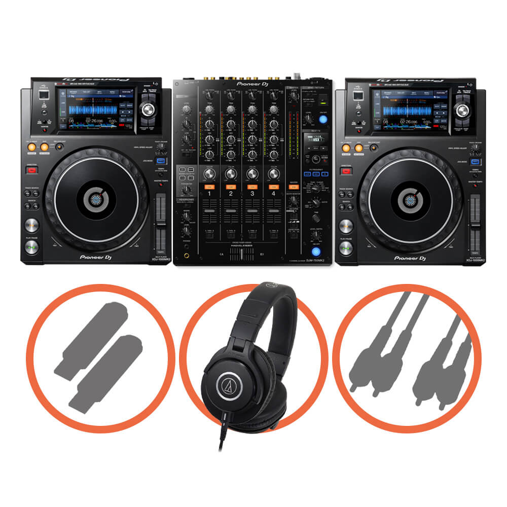 Pioneer DJ <br>XDJ-1000MK2 Club House set