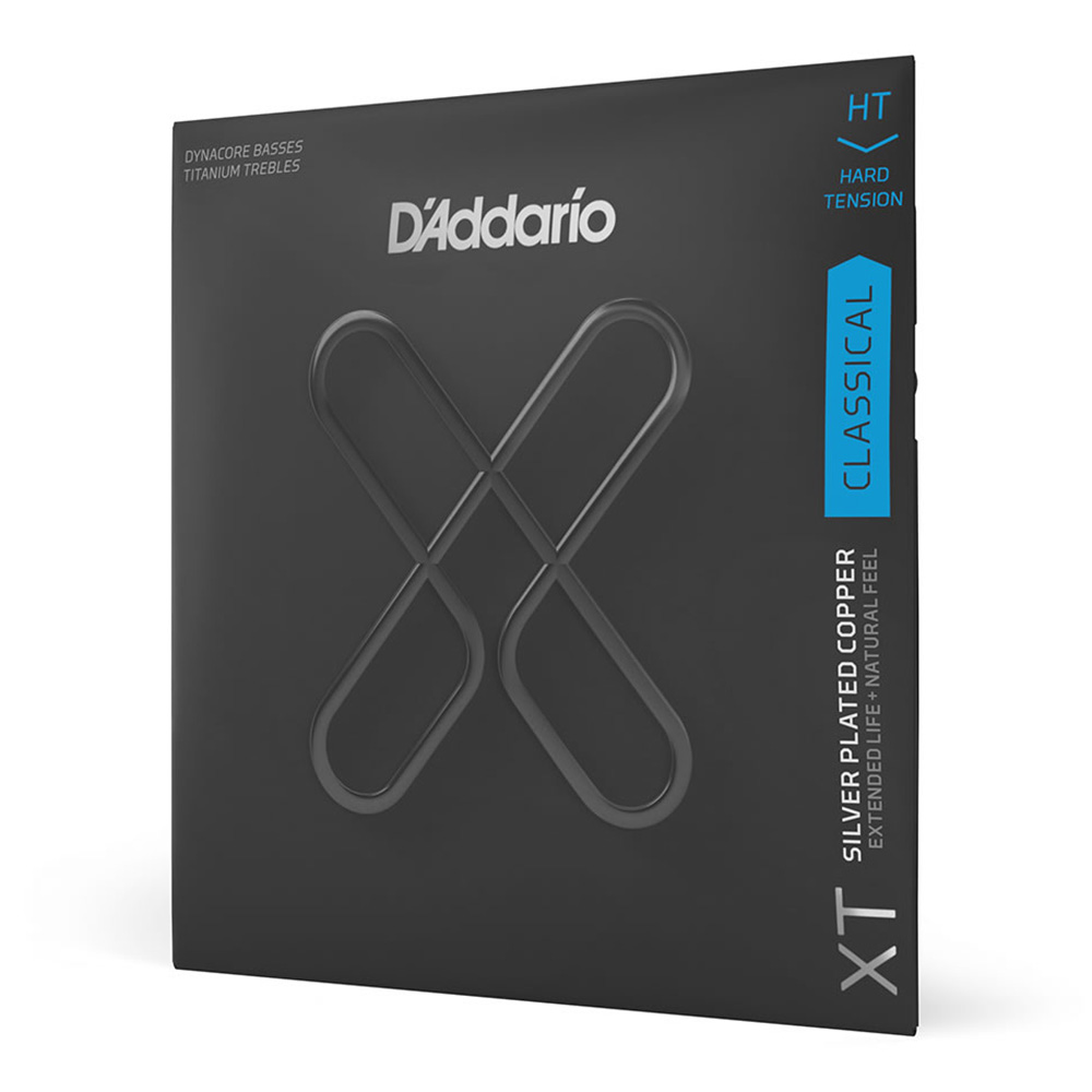 D'Addario <br>XTC46TT [XT Dynacore Classical, Silver Plated Wrap Titanium Trebles, Hard Tension]