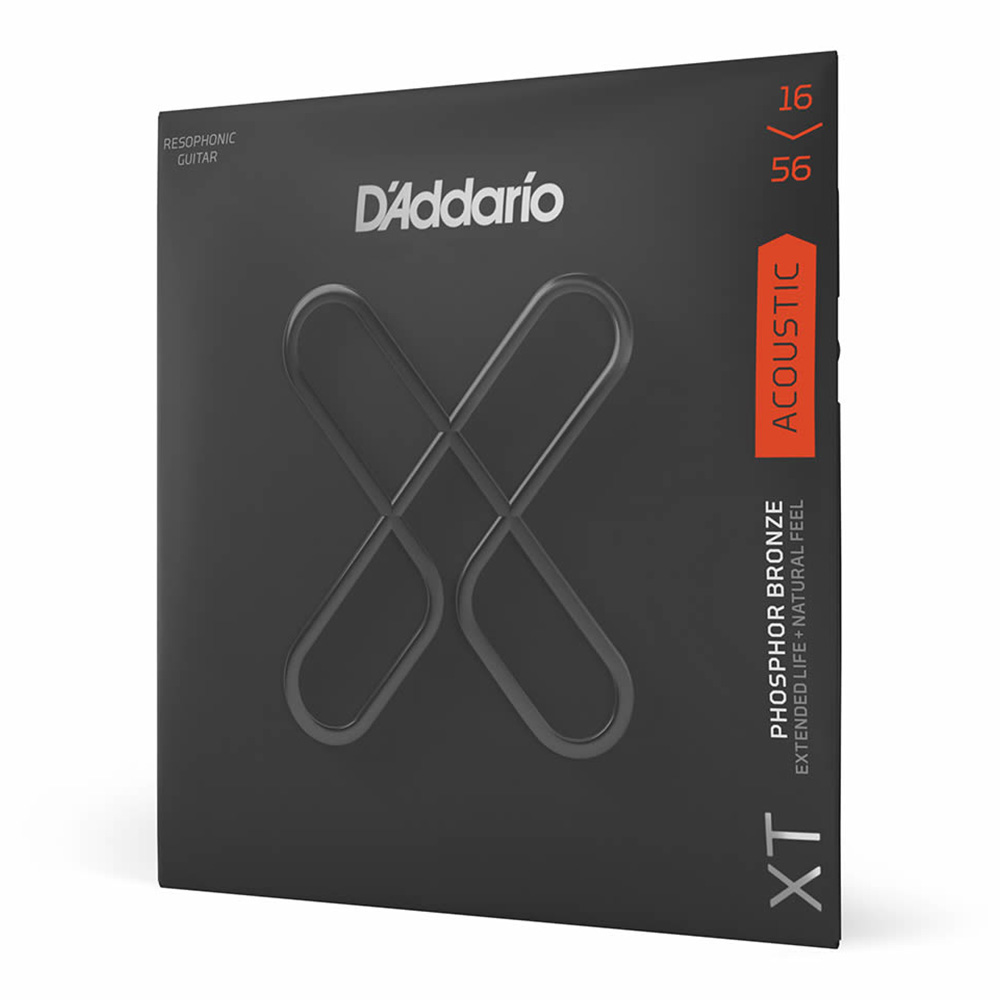 D'Addario <br>XTAPB1656 XT Phosphor Bronze Resophonic 16-56