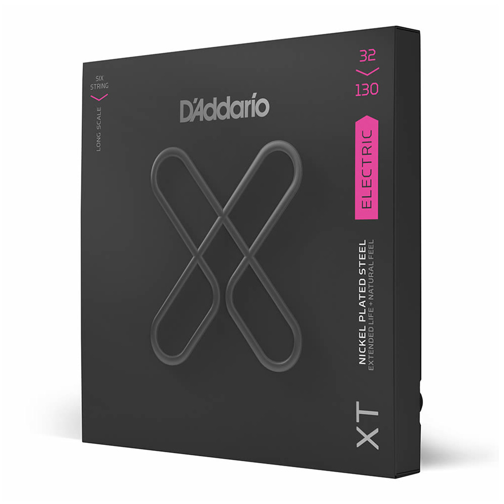 D'Addario <br>XTB32130 XT Bass Nickel Regular Light 6-String Long Scale 32-130