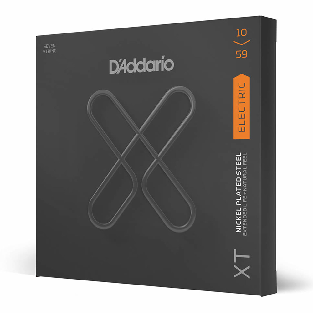 D'Addario <br>XTE1059 XT Nickel Regular Light 7-String 10-59