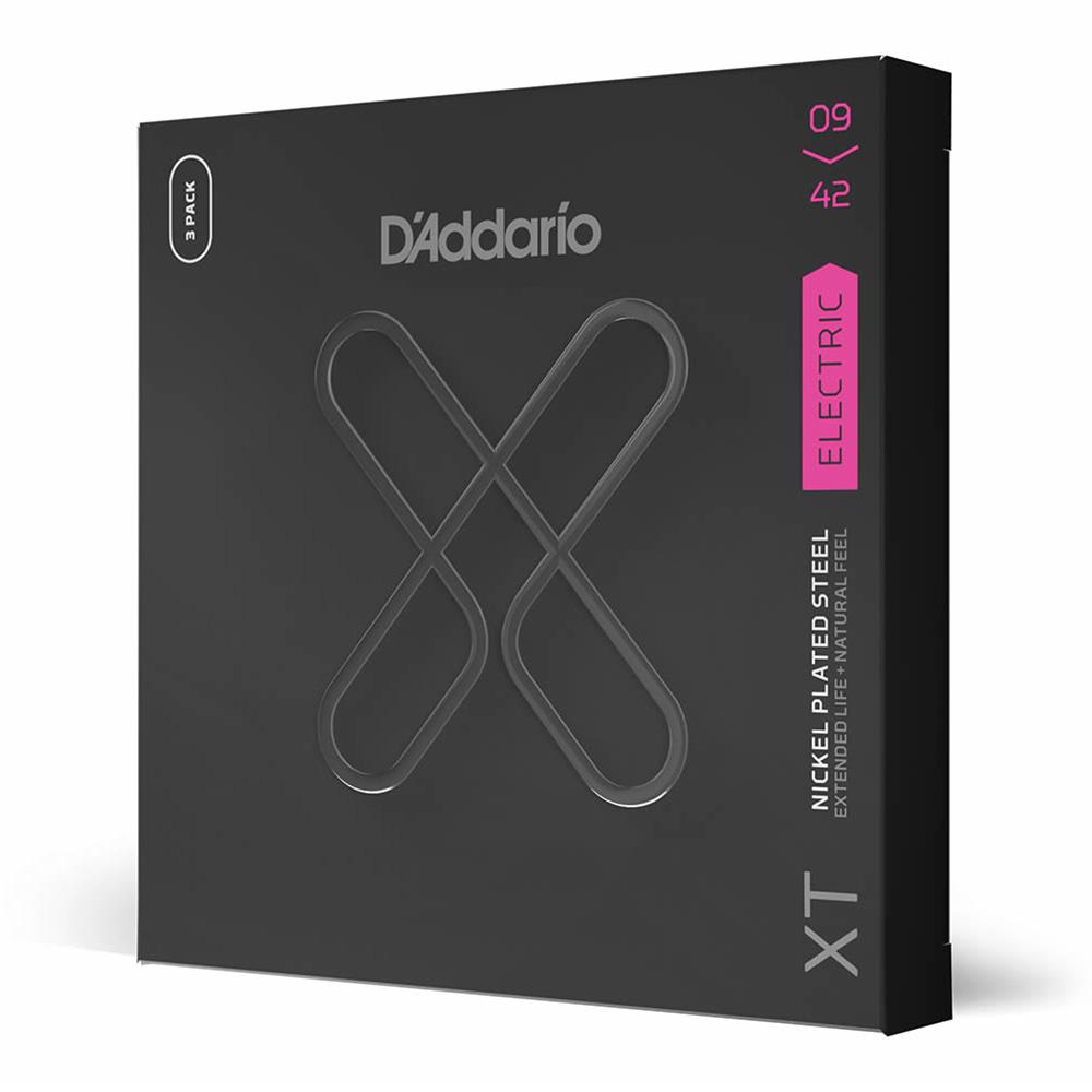 D'Addario <br>XTE0942-3P [XT Nickel, Super Light 09-42][3pack]