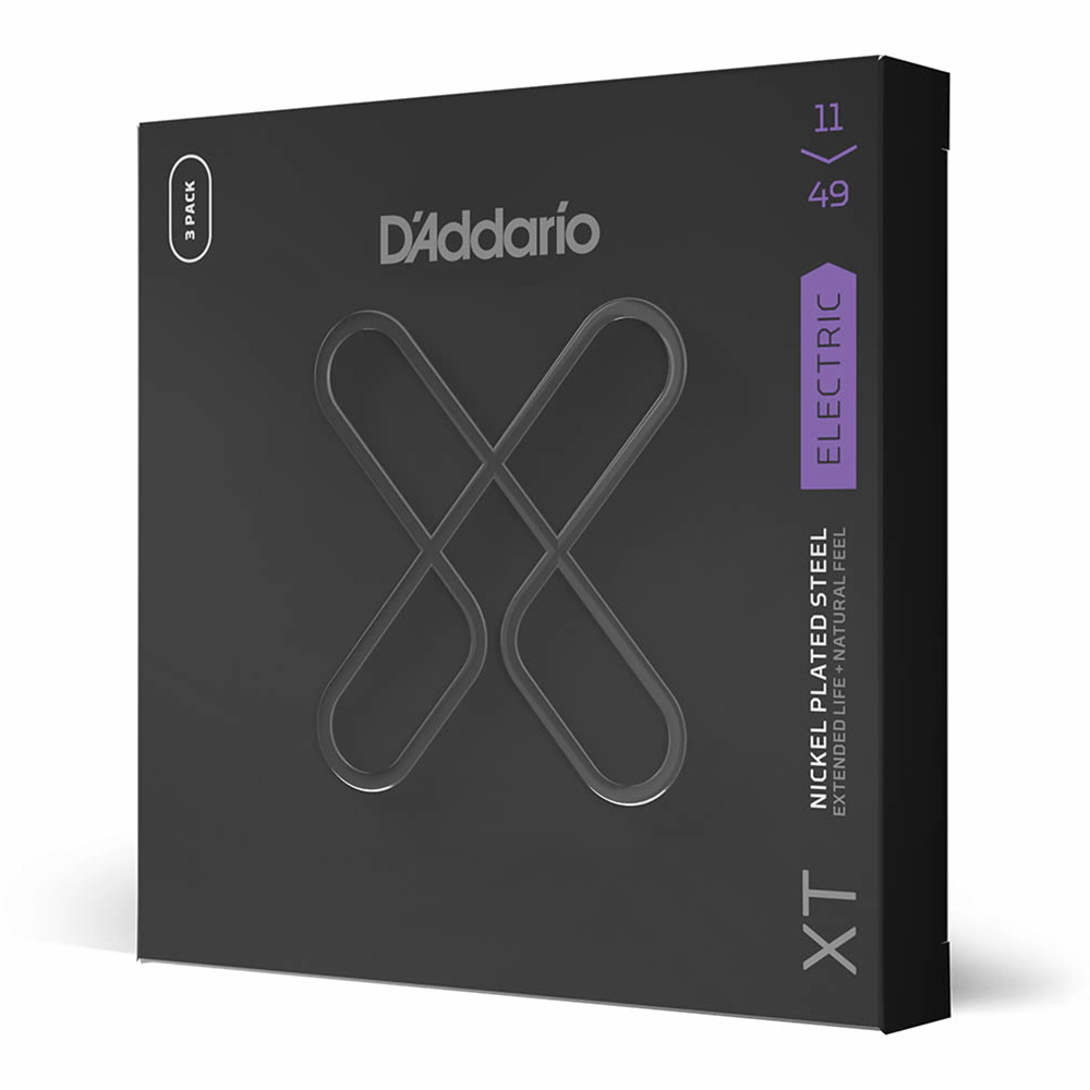 D'Addario <br>XTE1149-3P XT Nickel Medium 11-49 3pack