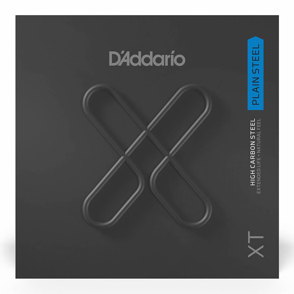 D'Addario <br>XTPL008 XT Single Plain Steel 008