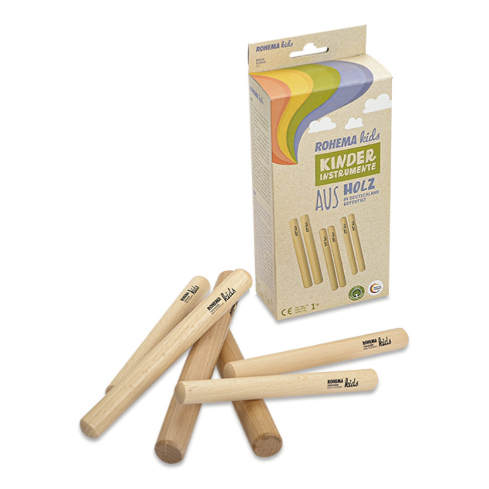 ROHEMA PERCUSSION <br>Beech Claves Set [618076]