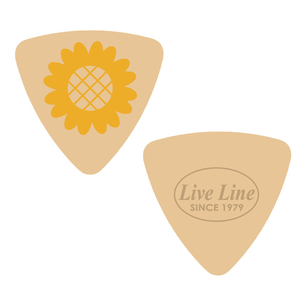 Live Line <br>LUP5-6 本革ウクレレピック/Sunflower 6枚セット