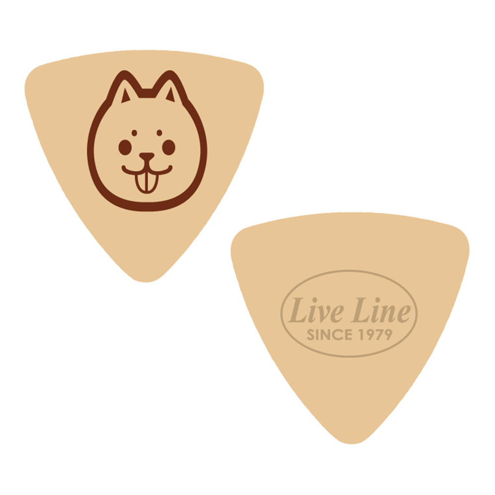 Live Line <br>LUP5-11 本革ウクレレピック/Dogface 6枚セット