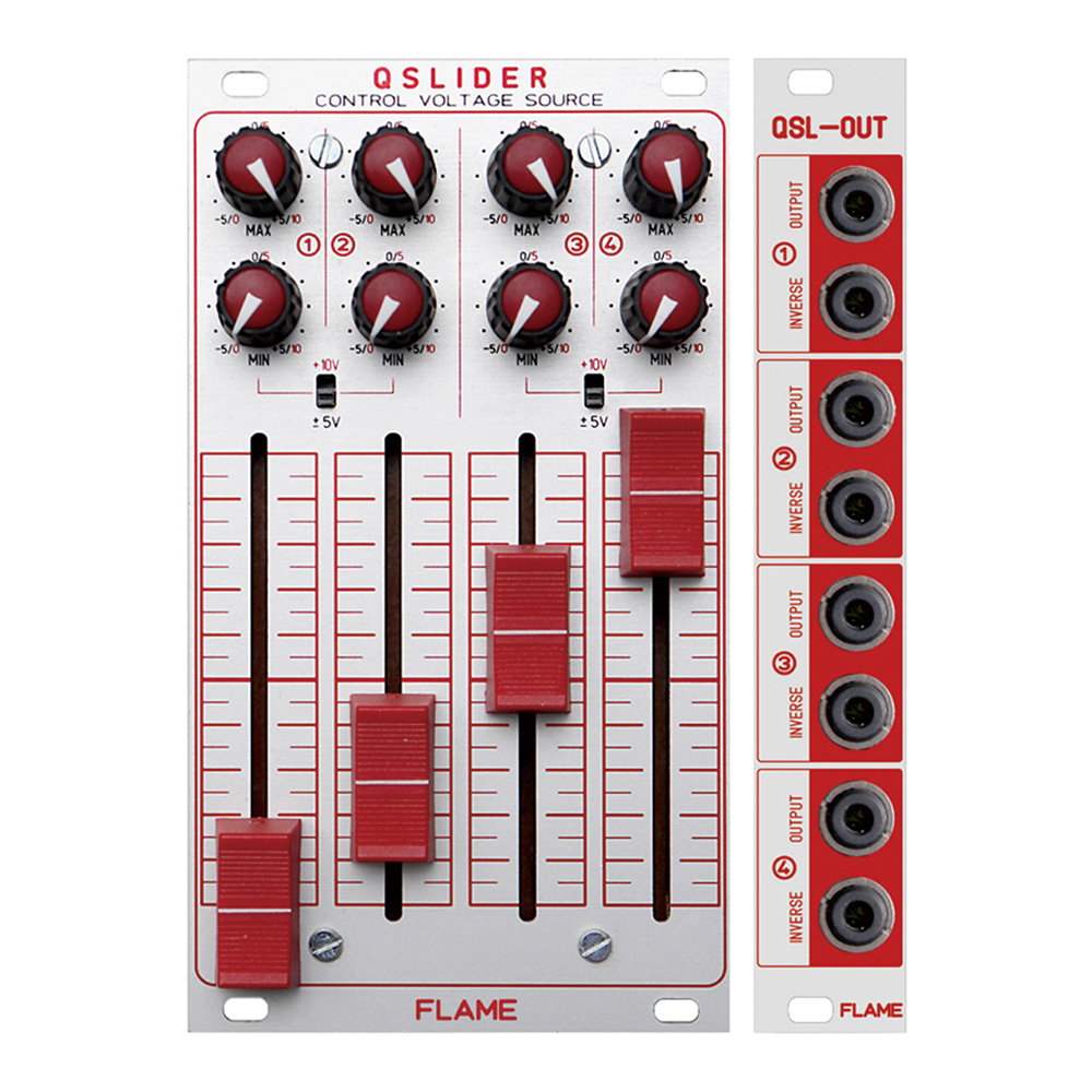 FLAME <br>QSLIDER [Quad CV Source with Min/Max Setting]