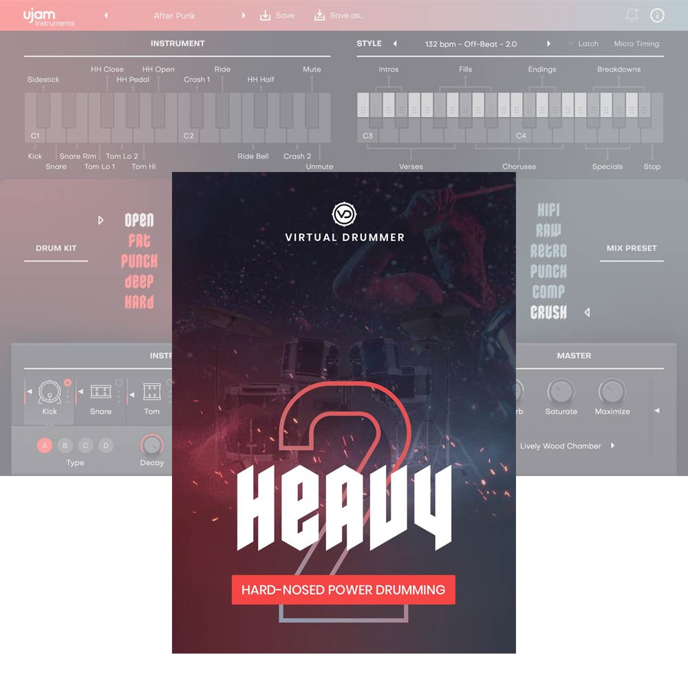 UJAM <br>Virtual Drummer HEAVY 2