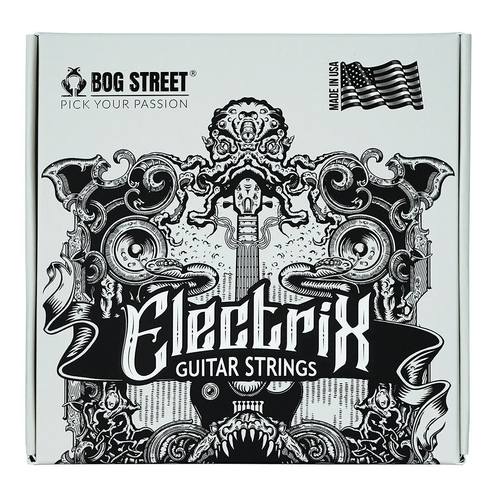 BOG STREET <br>UNCOATED Electric Guitar Strings 10/46 BRIGHT LIGHT