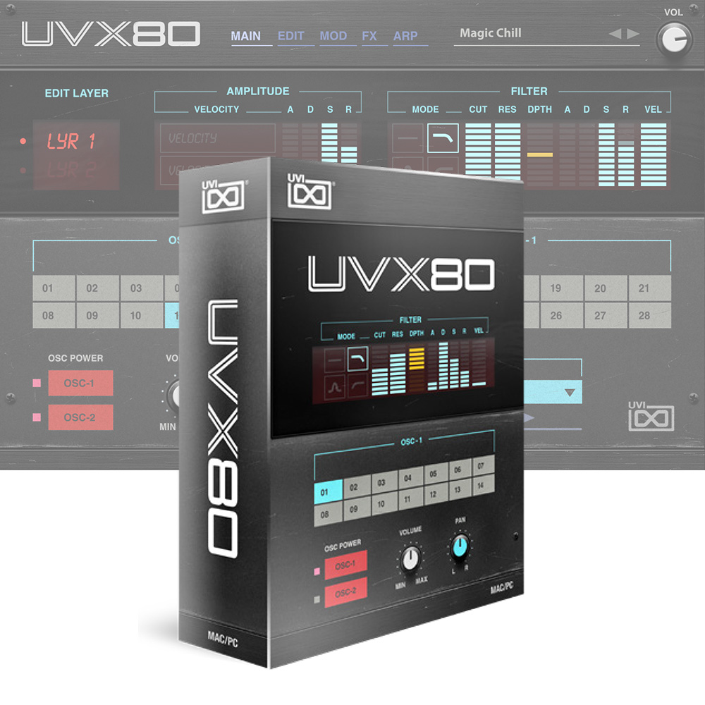 UVI <br>UVX80 ダウンロード版