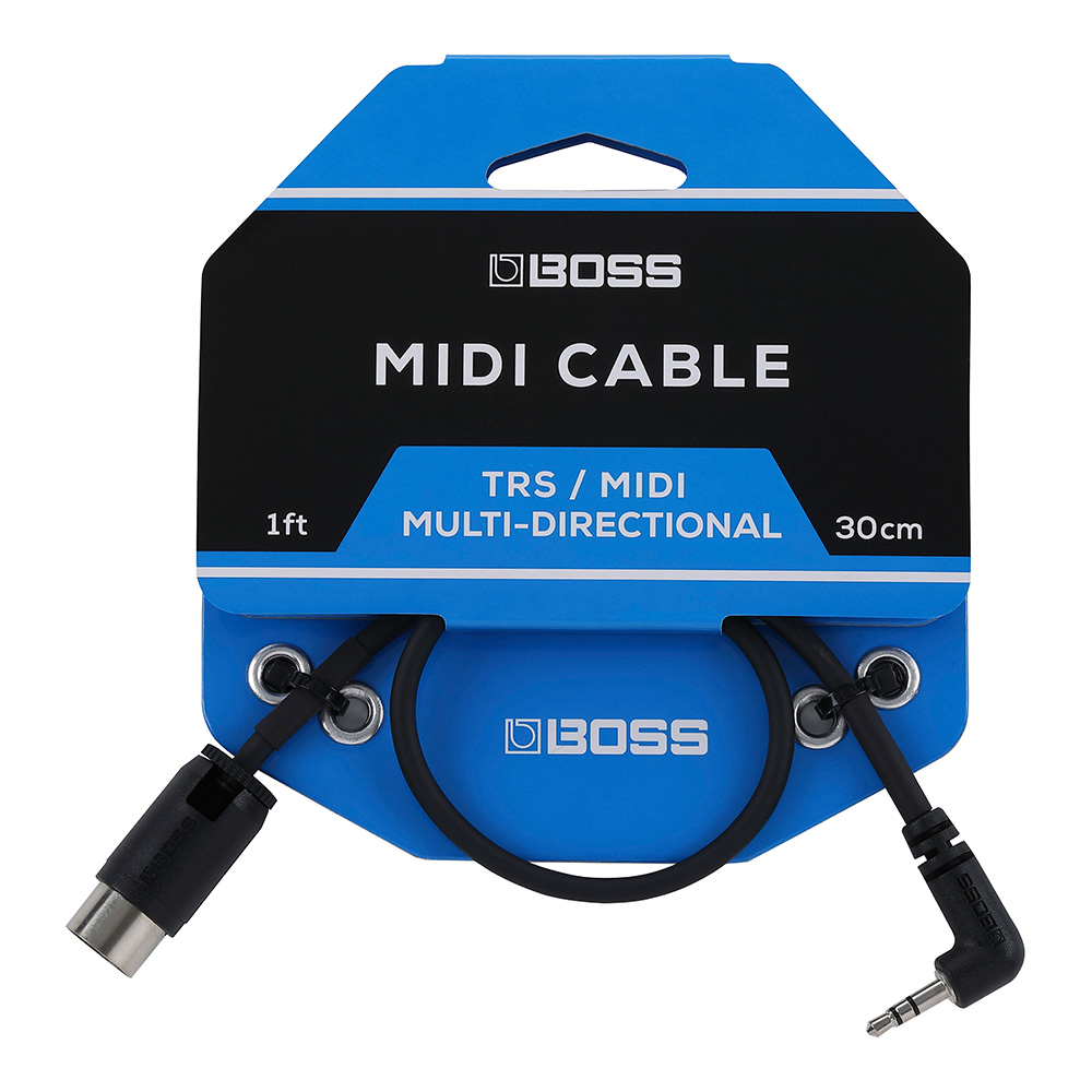 BOSS <br>BMIDI-1-35 3.5mm TRS/MIDI Cable 30cm