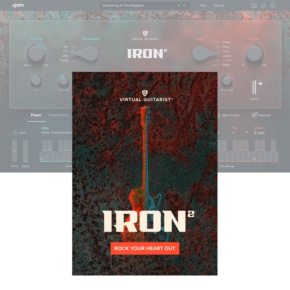 UJAM <br>Virtual Guitarist Iron 2 ダウンロード版