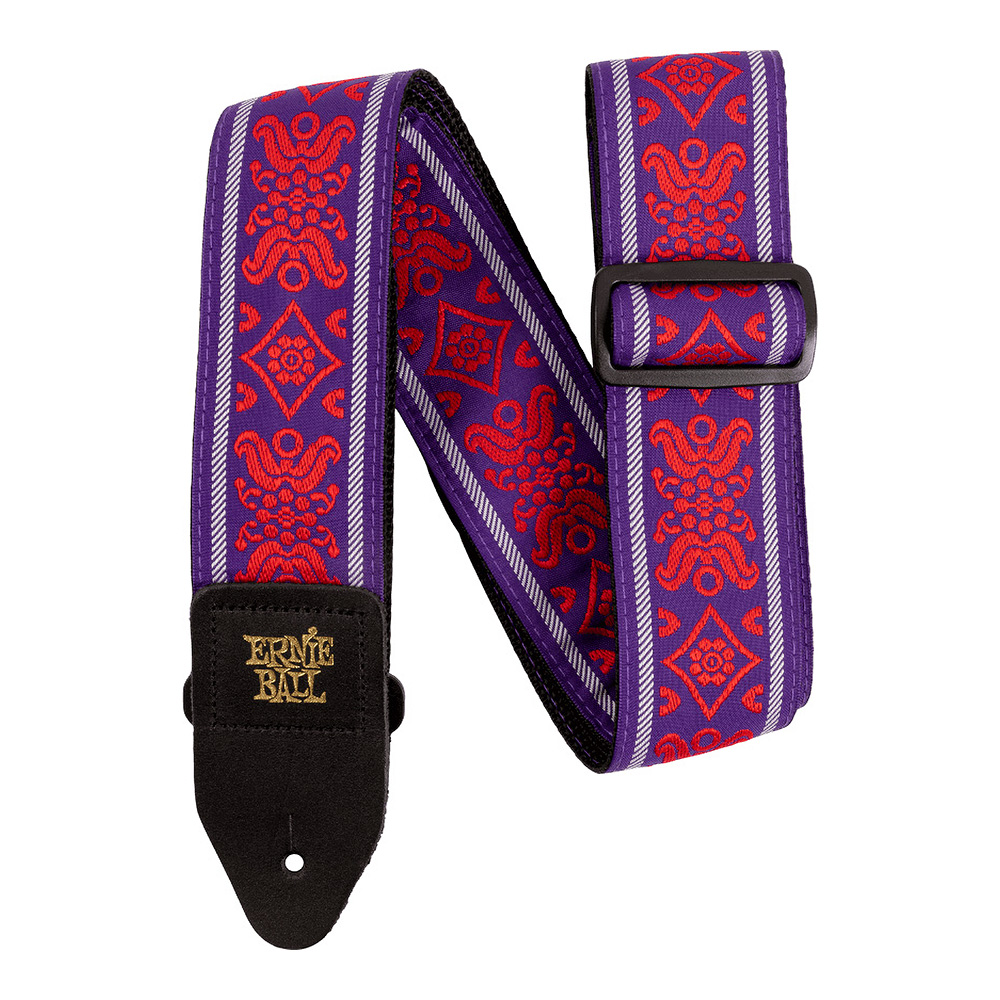 ERNIE BALL <br>#5330 Royal Flush Red Jacqard Strap