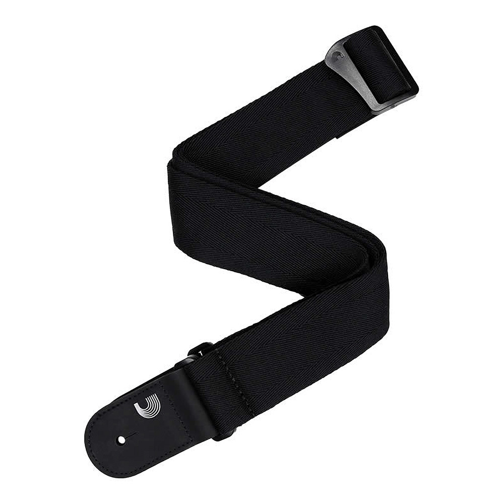 D'Addario <br>Eco Comfort Guitar Strap, Basic Model, Black [50RB00]