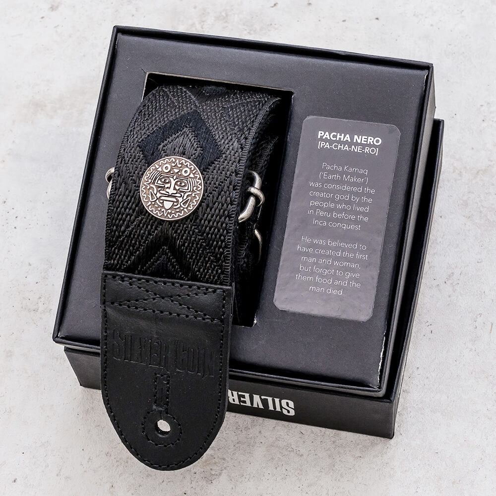 SILVER COIN straps <br>PACHA NERO [PA-CHA-NEH-RO]