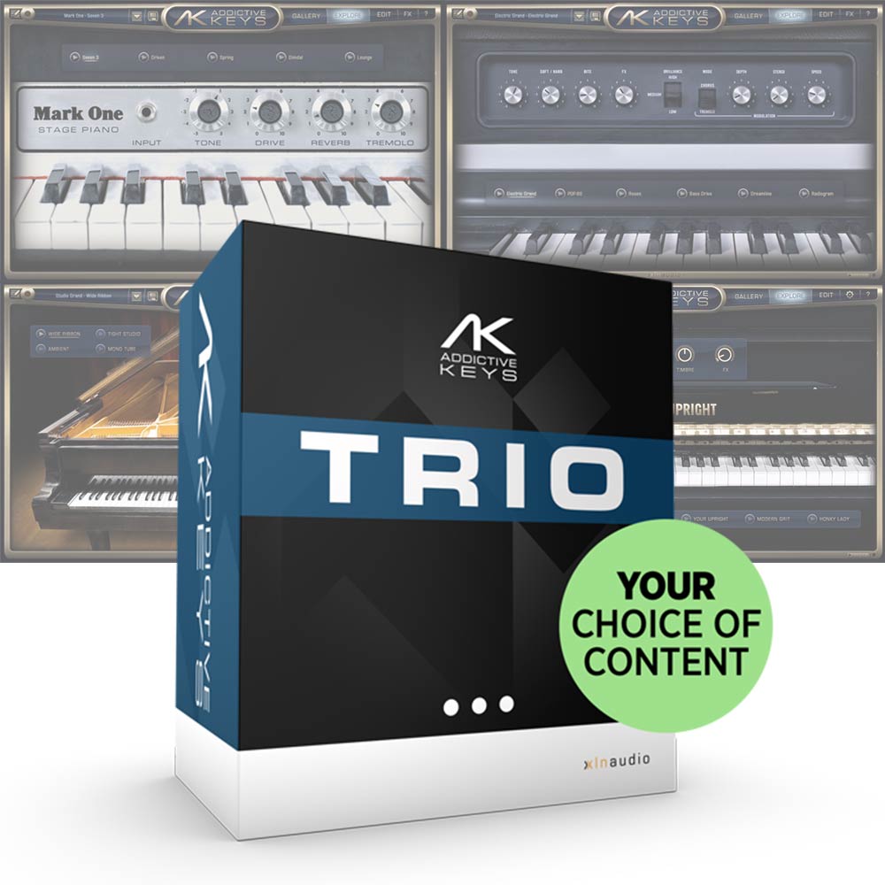 XLN Audio <br>Addictive Keys Trio Bundle ダウンロード版