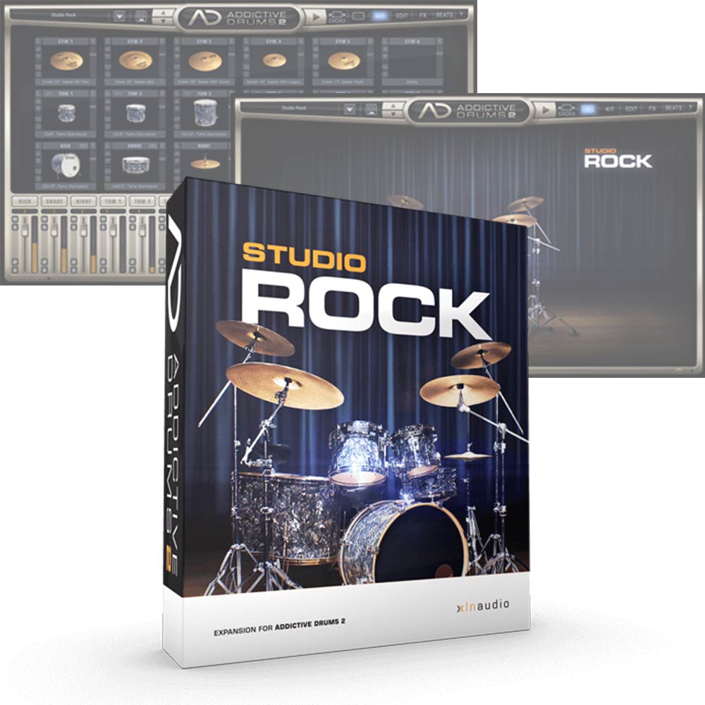 XLN Audio <br>Addictive Drums 2 ADpak Studio Rock ダウンロード版