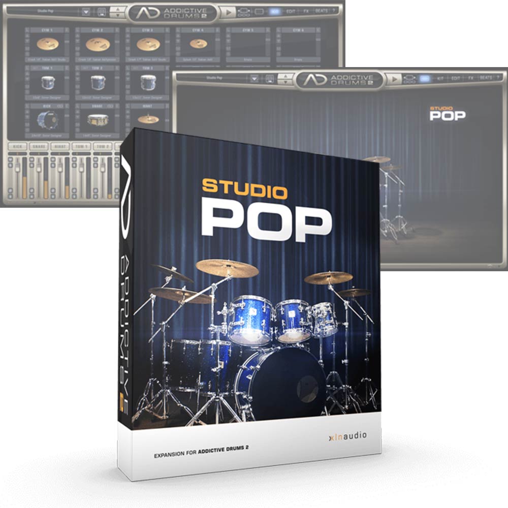 XLN Audio <br>Addictive Drums 2 ADpak Studio Pop ダウンロード版
